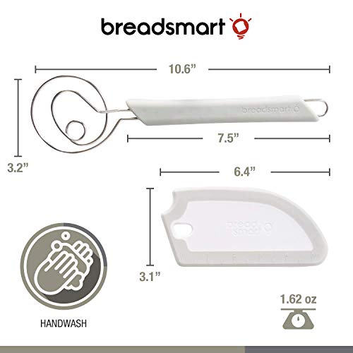Artisan Bread Whisk and Bench Scraper Duo (2 Count)