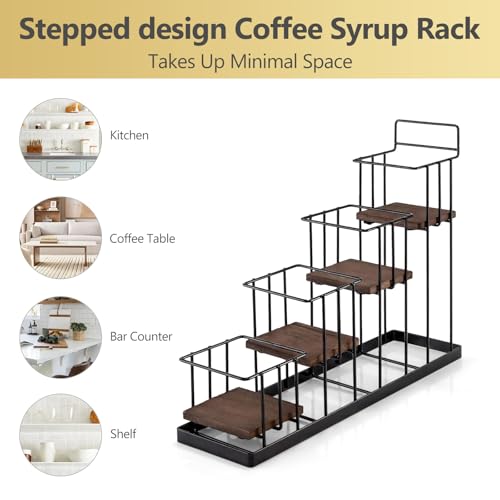 Coffee Syrup Rack Organizer