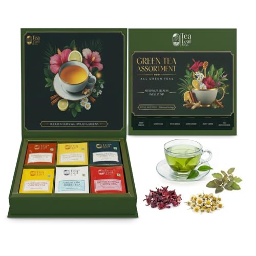 Assorted Green Tea Sampler Combo Variety Gift Pack (9 Count)