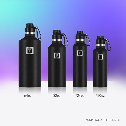 24 oz Narrow Mouth Water Bottle with Spout