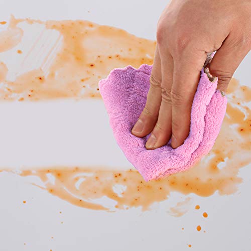 12 Pack Microfiber Dish Cloths for Kitchen Washing Dishes (12 Count)