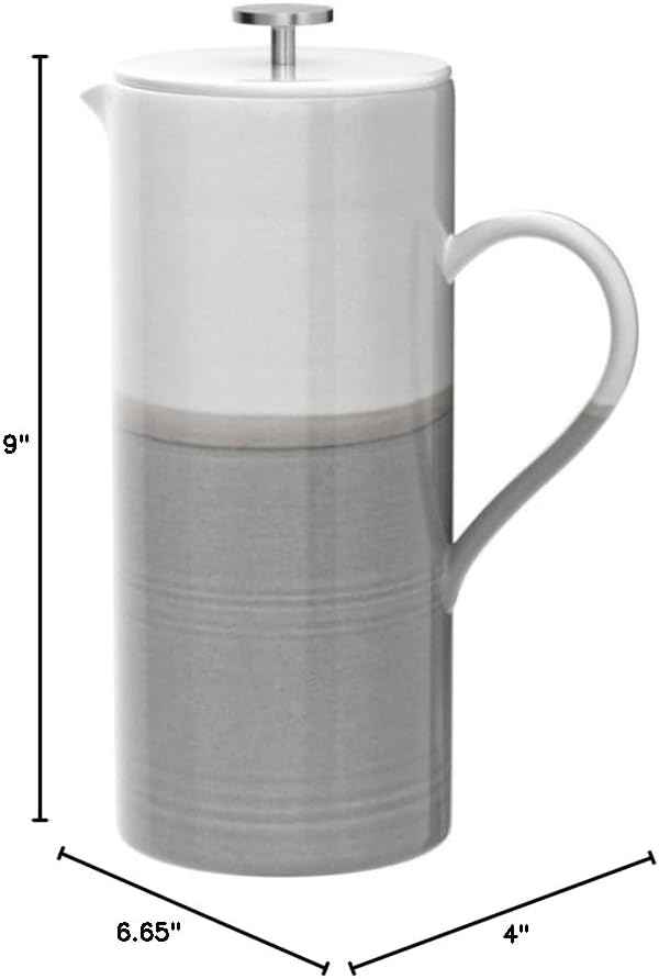Royal Doulton Coffee Studio French Press, Grey, 50 oz