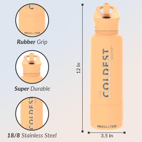Coldest Insulated Water Bottle with Straw Lid