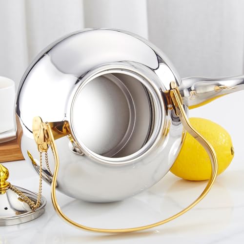 1.3 Quart Stainless Steel Teapot With Infuser
