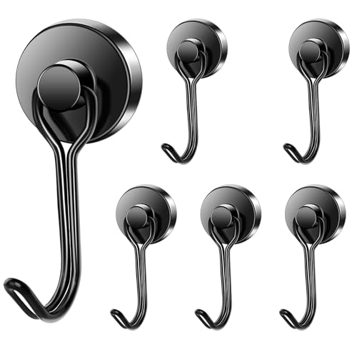Magnetic Hooks Magnet Hook for Cruise Cabins Fridge 40LBS 6Pack (6 Count)