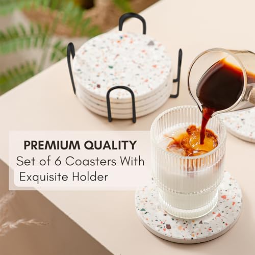 Terrazzo Coasters Set of 6 (6 Count)