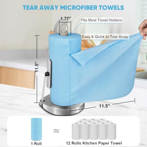 Microfiber Cleaning Cloth Roll (75 Count)