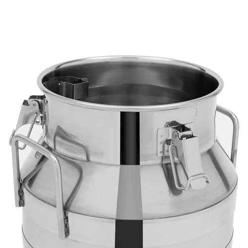 Stainless Steel Milk Bucket With Sealing Lid and Carry Handle
