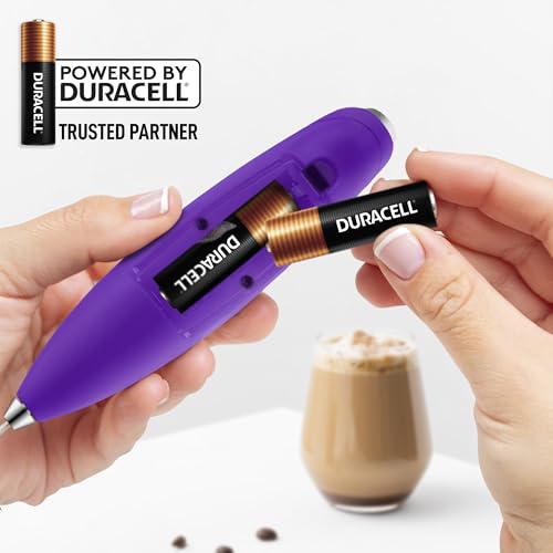 Powerful Milk Frother Wand With Duracell Batteries