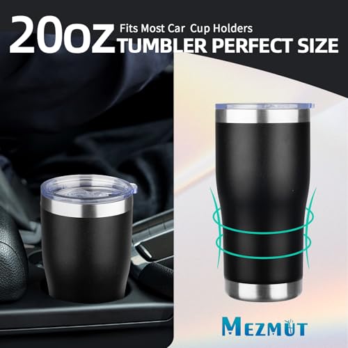 20oz Insulated Tumbler with Lid Straw Travel Coffee Mug Cup