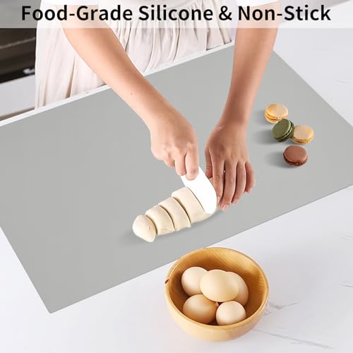 Silicone Mats for Kitchen Counter Thicker Extra Large Heat Resistant Mats Countertop Protector Liners for Bottom of Oven Air Fryer Coffee Maker