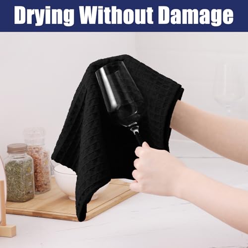 Microfiber Waffle Weave Kitchen Dish Cloths (8 Count)