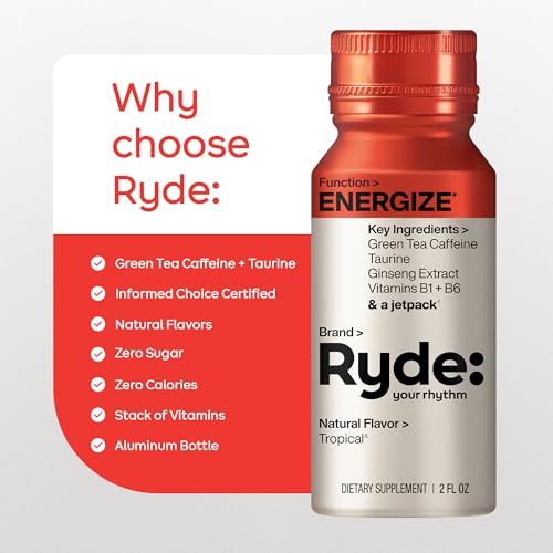 RYDE Energize Energy Shot (48 Fl Oz)