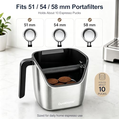 Espresso Knock Box with Lid