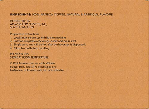 Amazon Brand Happy Belly Light Roast Coffee Pods (100 Count)