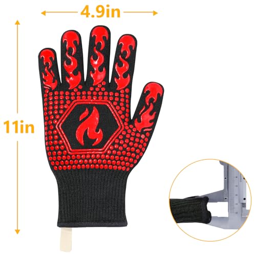 BBQ Gloves BBQ Accessories 1472℉ Extreme Heat Resistant (2 Count)