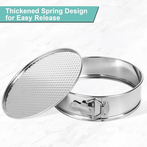 10 inch Stainless Steel Springform Pan with Silicone Protector