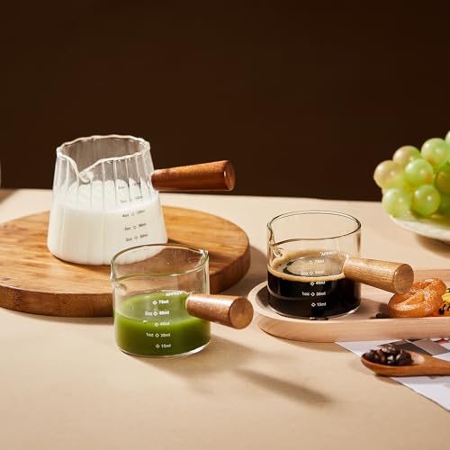 6oz Glass Espresso Measuring Cups (2 Count)