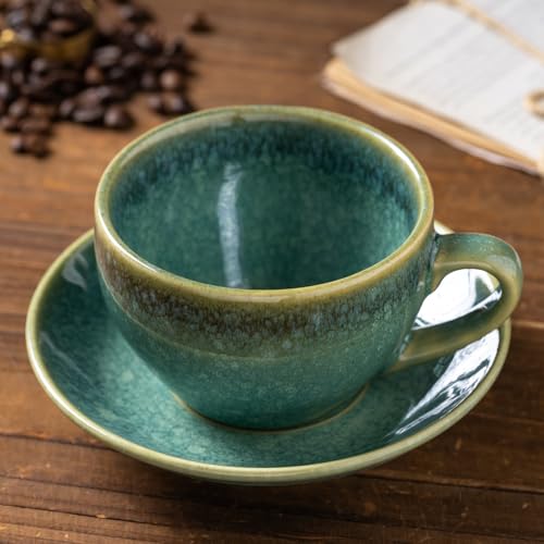 Porcelain Coffee Cup with Saucer Spoon (10 Count)