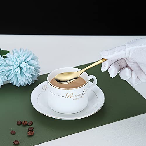 Gold Demitasse Espresso Spoons (6 Count)