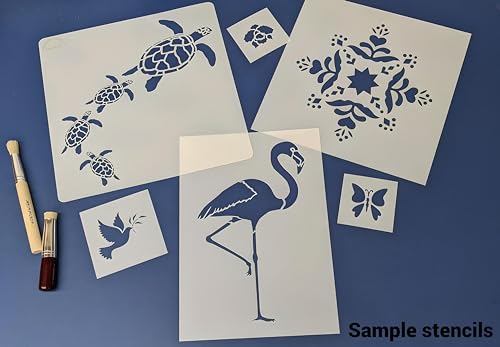 Rosemaling Pattern 18 Stencil Template 8.2" x 9.7" for Painting