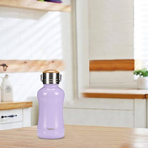 Mini Insulated Water Bottle With Bamboo Lid