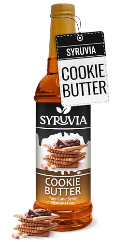 Coffee Syrup Cookie Butter Flavored Syrup for Drinks (25.4 Fl Oz)