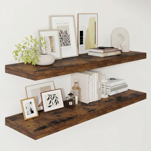 Deep Floating Shelves 40x12” Set of 2 (2 Count)