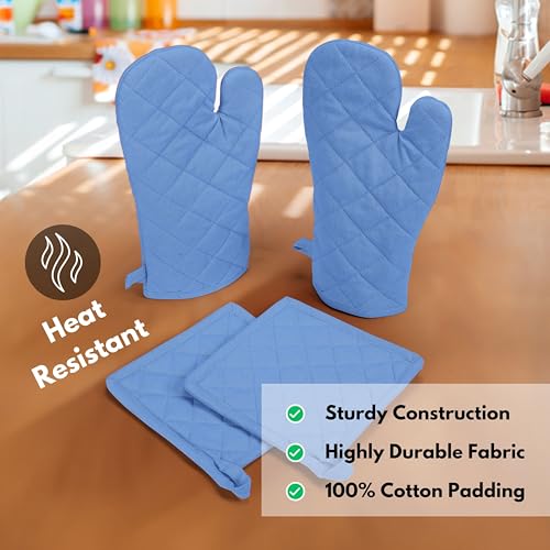 Pot Holders and Oven Mitts Sets for Kitchen Heat Resistant