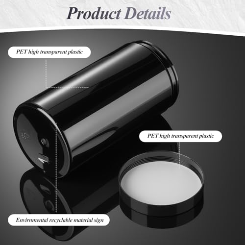 4 Pcs Plastic Jars Wide Mouth with Lids (4 Count)