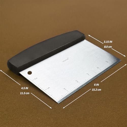 Multipurpose Bench Scraper Kitchen Utensil for Flat Top Griddle