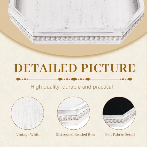 Octagonal Wood Serving Tray