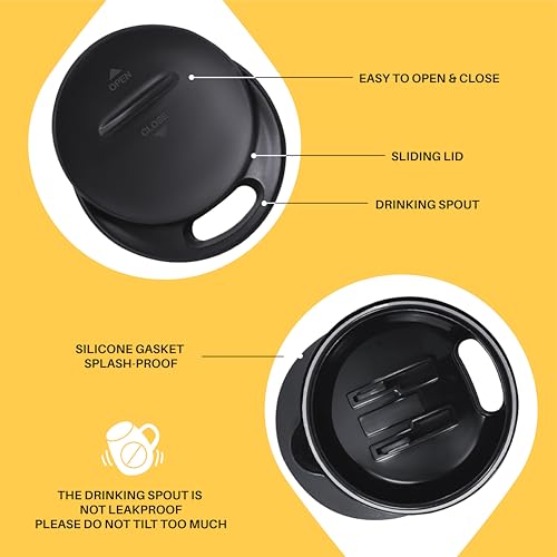 16 oz Insulated Coffee Mug with Lid and Handle