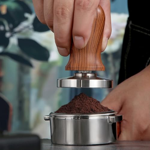 53mm Spring Loaded Coffee Tamper Stirrer Set