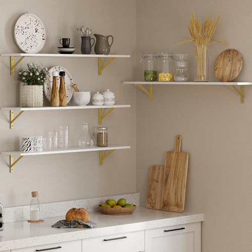 Long Wall Shelves (4 Count)