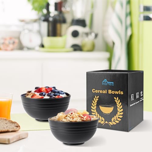 BPA Free Unbreakable Wheat Straw Cereal Bowls (8 Count)