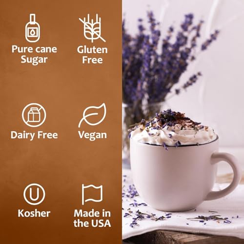 Coffee Syrup Lavender Flavored Syrup for Drinks (25.4 Fl Oz)