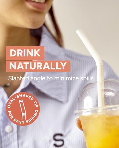 14” Silicone Tumbler Straws (6 Count)