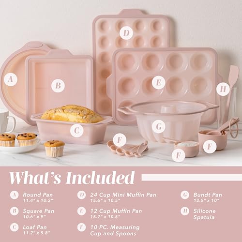 17 Pc. Silicone Baking Pan Set (7 Count)