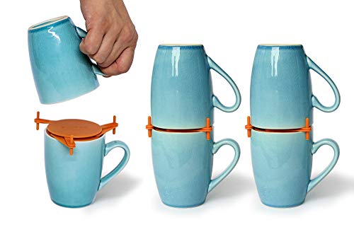 Mug Stackers for Kitchen Cabinets (6 Count)