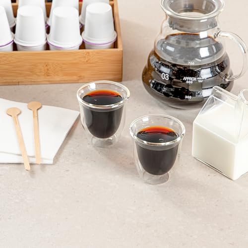 Coffee Cup 2 Pack of 2.72 oz Insulated Double (2 Count)