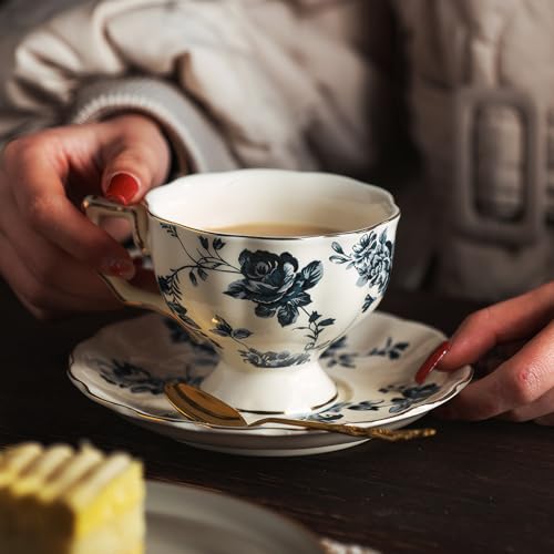 Tea Cups and Saucers Set of 2 (2 Count)