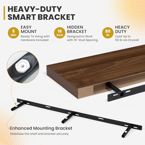 48 Inch Floating Shelves