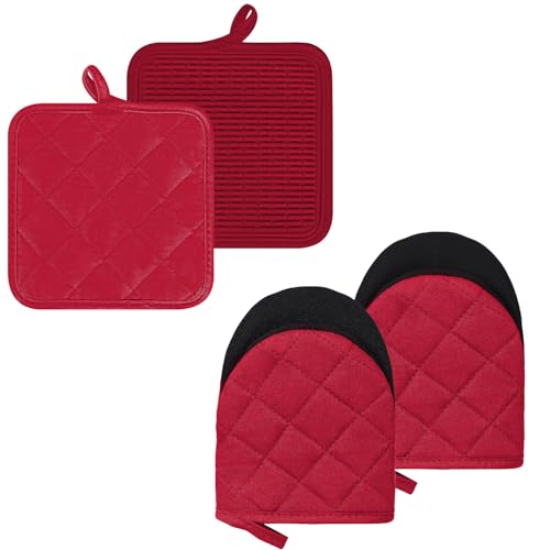 Oven Mitts and Pot Holders Set (4.2 Count)