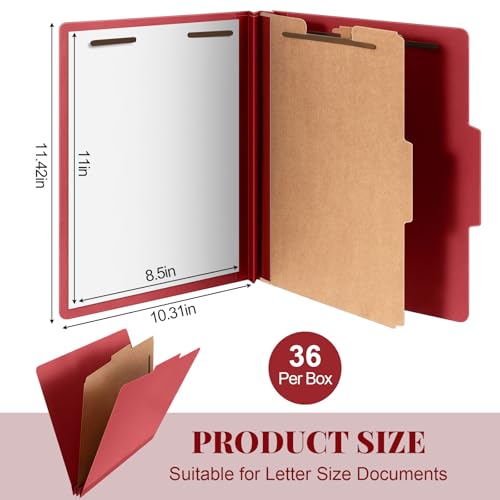 36 Pcs Classification Folder Letter Size (36 Count)