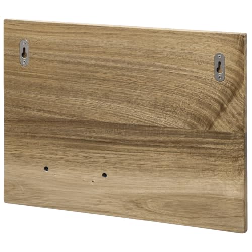Premium Solid Acacia Wood Wall Mounted Mug and Wine Glass Holder Rack