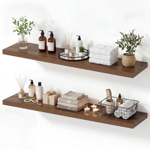 10 Inch Deep Floating Shelves 40” Set of 2 (2 Count)