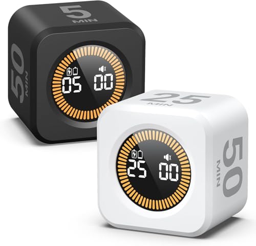 Pomodoro Cube Timer Productivity Visual Timer (2 Count)