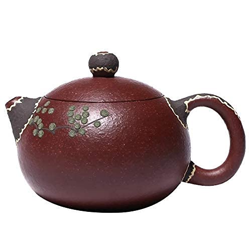 Tea Set New Yixing Classic Xishi Tea Pot Purple Clay Filter Teapots Beauty Kettle Raw Ore Handmade Boutique Zisha Tea Set Gifts 140Ml Tea Set Lofty Ambition