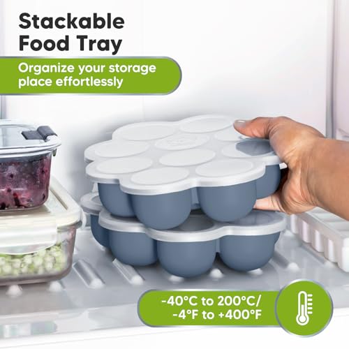 Silicone Food Freezer Trays with Lid